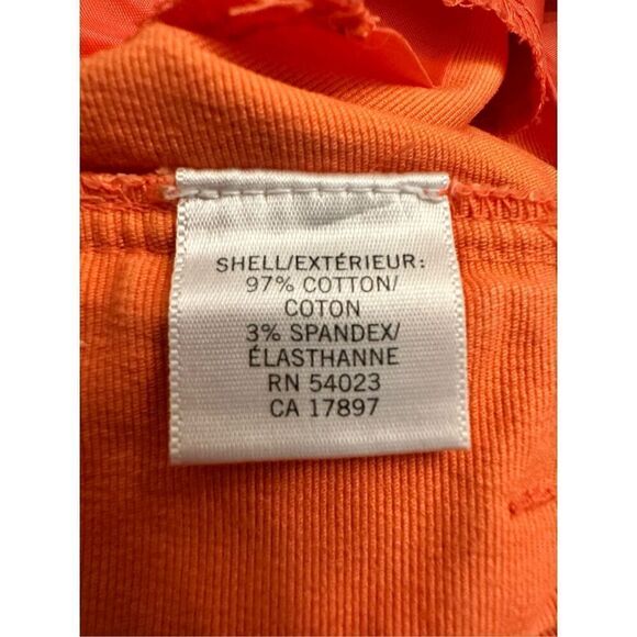 NWOT Banana Republic Martin Fit Mid Rise Cuffed Cotton Blend Shorts Orange Sz 2 - Picture 5 of 5